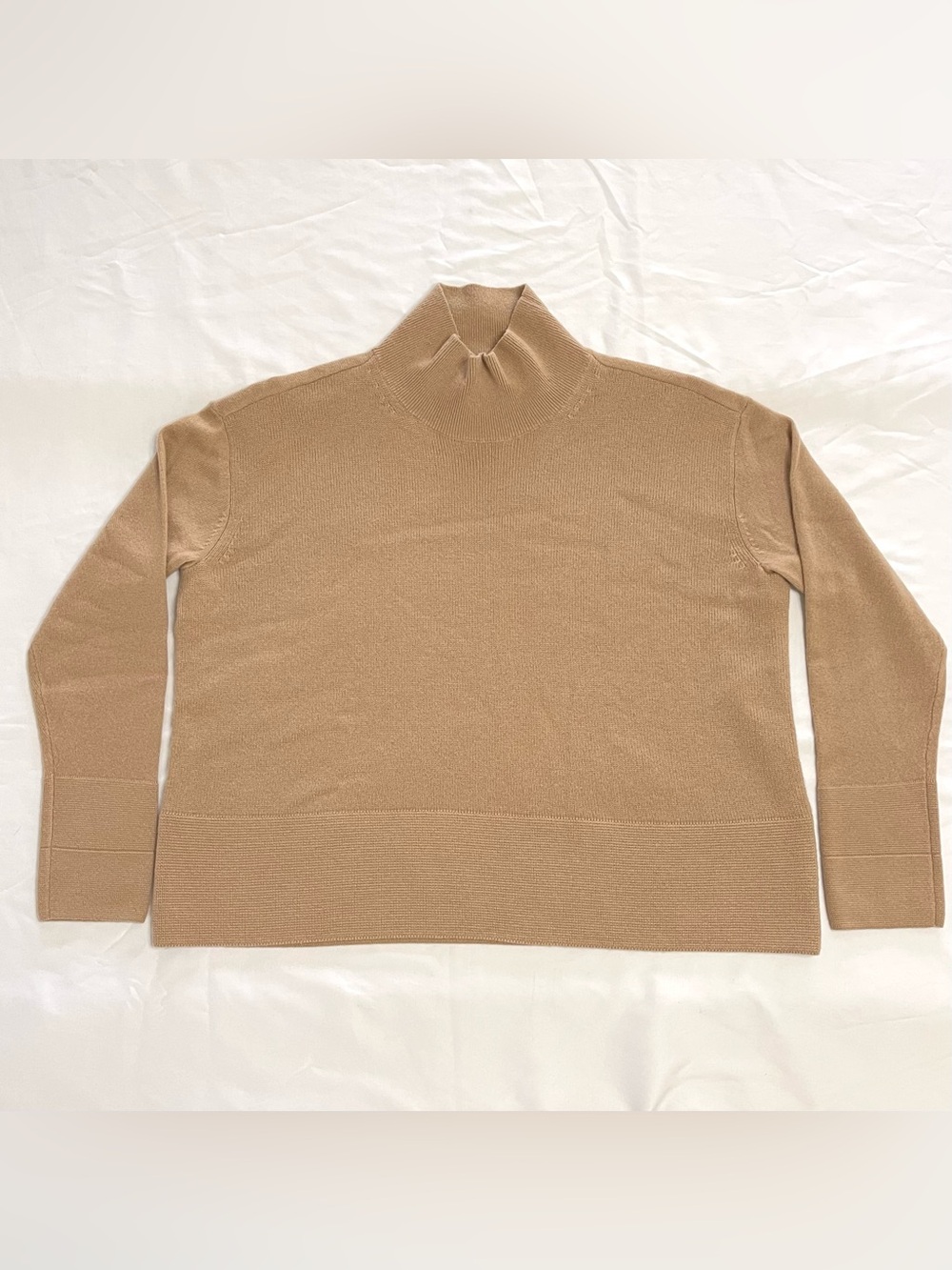 Cashmere Mock Neck Everlane Long Sleeve Sweater Cropped Women’s Medium